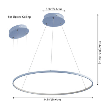 Brice Modern Contemporary Iron Integrated LED Pendant